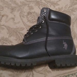 Polo leather boots